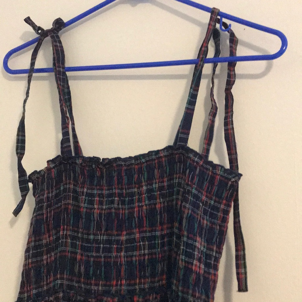 Smocked Plaid Dress